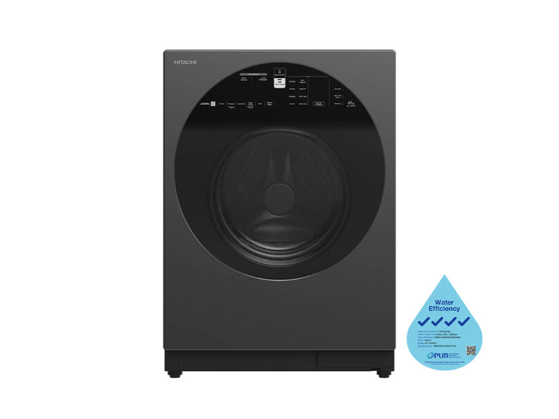 Hitachi Front Load Washer With Auto Dosing - 12Kg - BD 120XGV 3CG X MAG