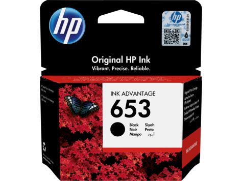 HP 653 Black Original Ink Advantage Cartridge - 3YM75AE