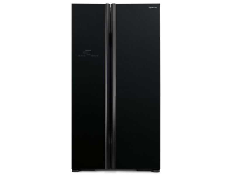 Hitachi Side by Side Refrigerator 700 Ltr - Glass Black R-S700PK2 Made In Thailand
