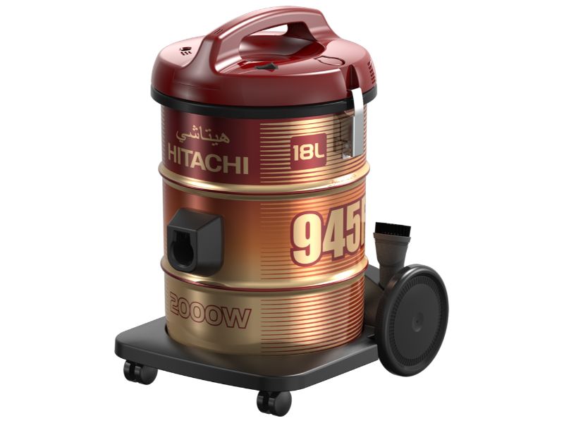 Hitachi Vacuum Cleaner Drum 2000W, Wine Red - CV-945F