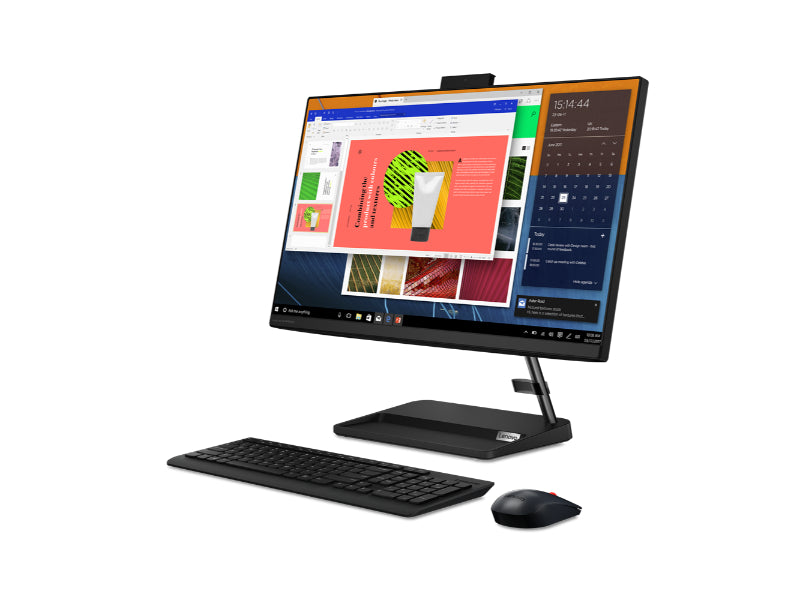 Lenovo IdeaCentre AIO 3 - 24ITL6 (i5-1135G7, 8GB RAM, 512GB SSD, NVIDIA MX450 2GB, 23.8" FHD Touch) F0G000VMAX - Black