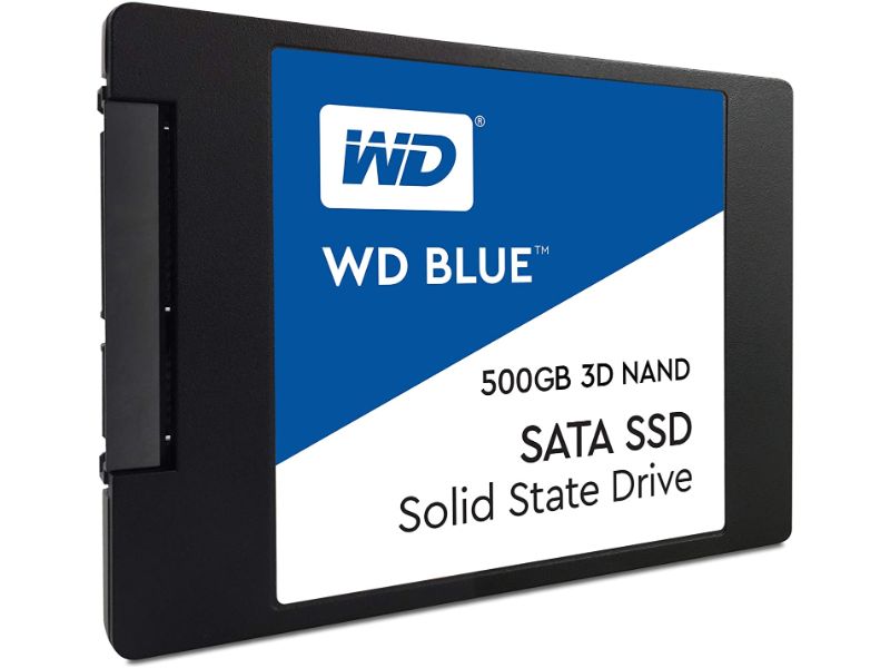 Western Digital 500GB WD Blue 3D NAND Internal PC SSD - SATA III 6 Gb/s, 2.5"/7mm, Up to 560 MB/s - WDS500G2B0A