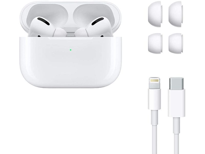 Apple AirPods Pro with Magsafe Case- MLWK3 (Magsafe Charger Not Included) - White