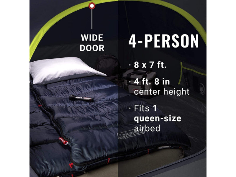Coleman Skydome™ Camping Tent 4-Person Dark Room™ - 2000037937