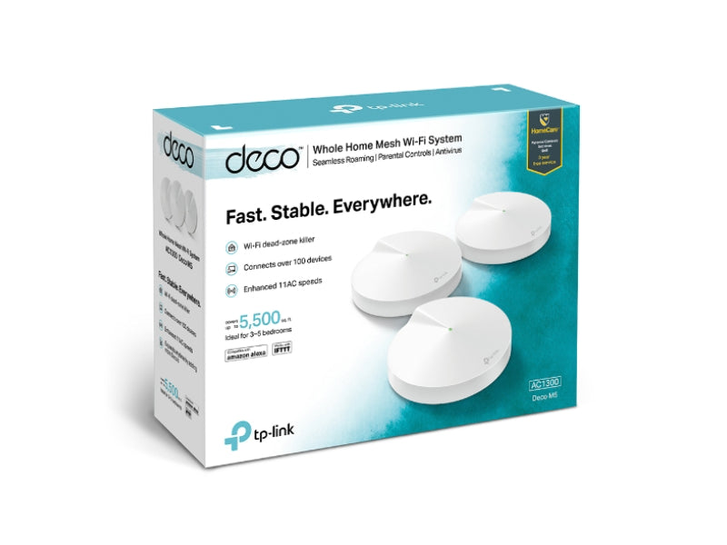 TP-link Deco M5 | AC1300 Whole Home Mesh Wi-Fi System - 3 Pack