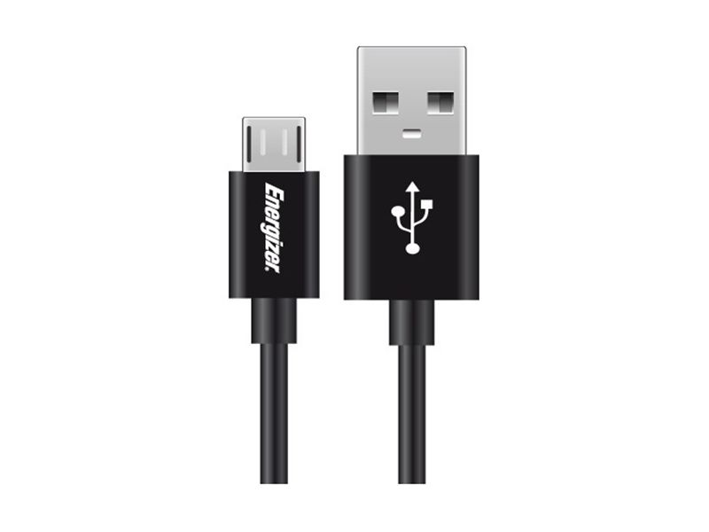 Energizer Car Charger 1A + Micro USB Cable-DCA1ACMC3-Black