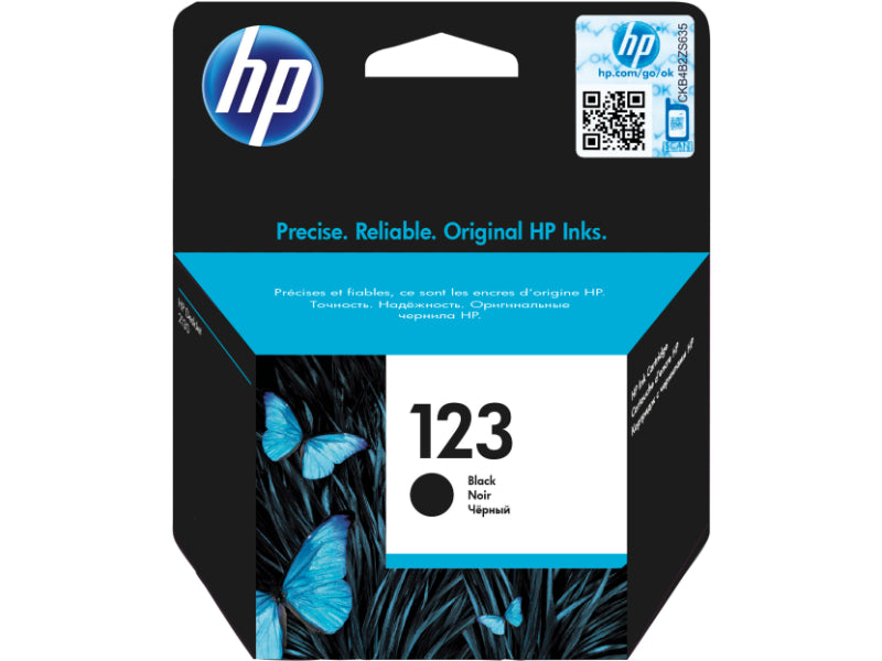 HP 123 Black Ink Cartridge-F6V17AE