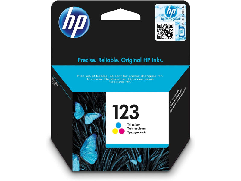 HP 123 Tri-color Ink Cartridge-F6V16AE
