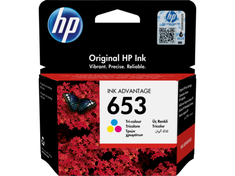 HP 653 Tri-Color Original Ink Advantage Cartridge - 3YM74AE