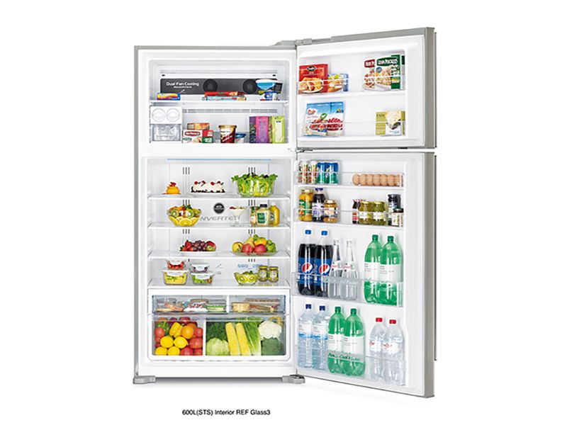 Hitachi Refrigerator 820 Ltr, Brilliant Silver - RV-820PK1K