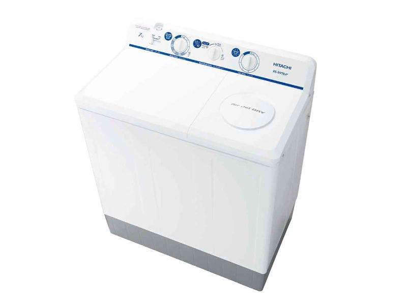 Hitachi Twin Tub 9kg washer And 7kg Spin (New Model) - PS-999EJ3CGXWH