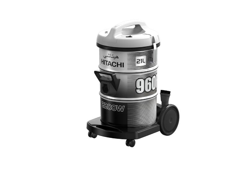 Hitachi Vacuum Cleaner Drum 2200W, Platinum Grey - CV-960F