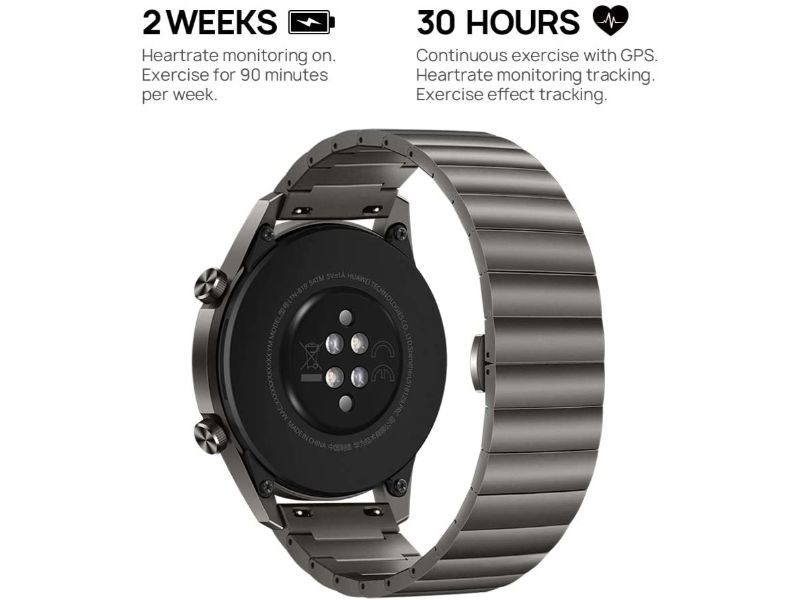 Huawei Watch GT2 46mm Titanium Grey Metal Strap