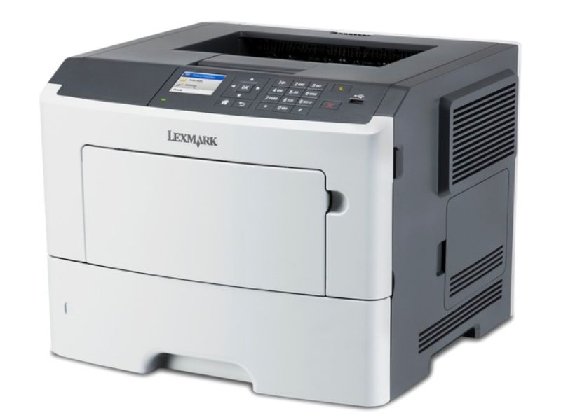 Lexmark MS617dn A4 Mono Laser Printer In White & Gray Color
