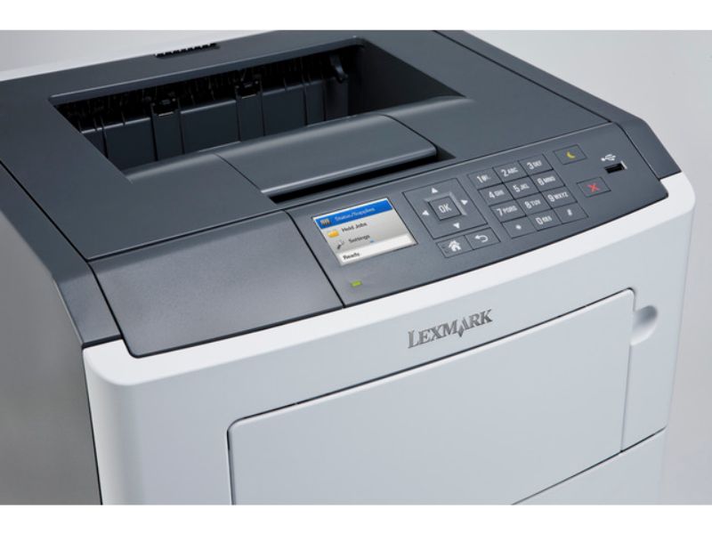 Lexmark MS617dn A4 Mono Laser Printer In White & Gray Color