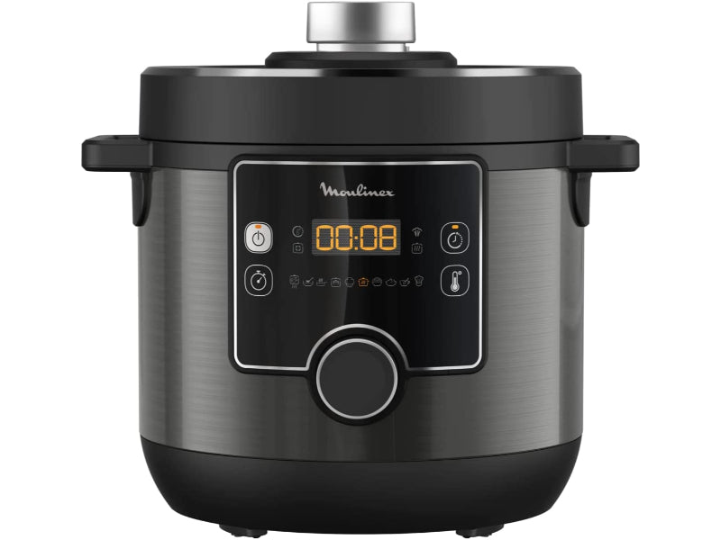 Moulinex Turbo Cuisine Electrical Pressure Cooker, 7.6 Liter, 1200W, Black - CE777827