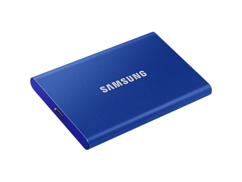 Samsung T7 Portable SSD -1TB -USB 3.2 Gen.2 External Indigo Blue-MU-PC1T0H/WW