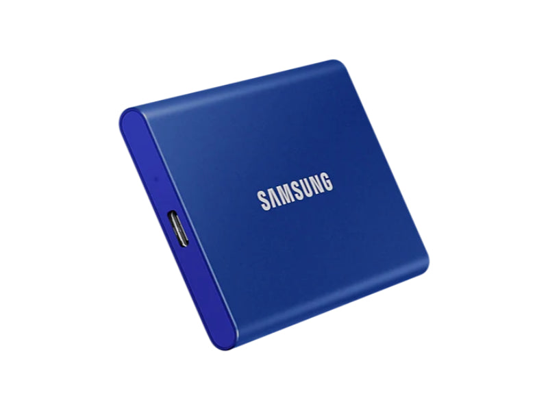 Samsung T7 Portable SSD -500GB -USB 3.2 Gen.2 External Indigo Blue-MU-PC500H/WW