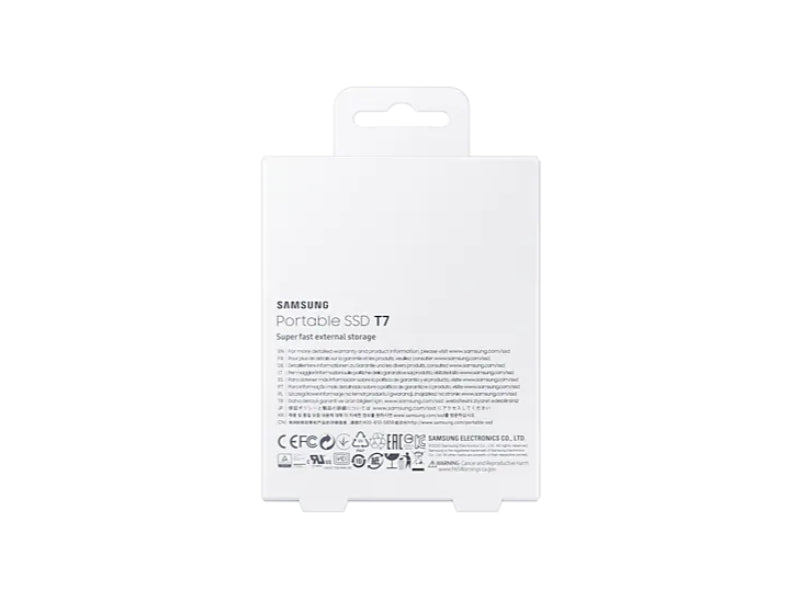 Samsung T7 Portable SSD -500GB -USB 3.2 Gen.2 External Indigo Blue-MU-PC500H/WW