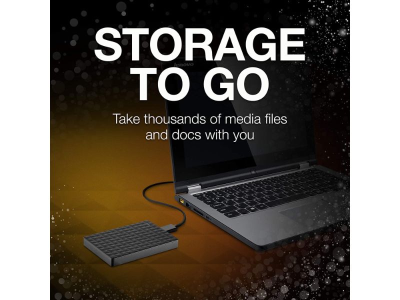 Seagate Expansion Portable 2TB External Hard Drive HDD – USB 2.5 - STEA2000400 - Black