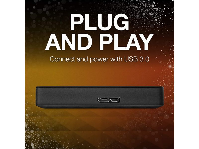 Seagate Expansion Portable 2TB External Hard Drive HDD – USB 2.5 - STEA2000400 - Black