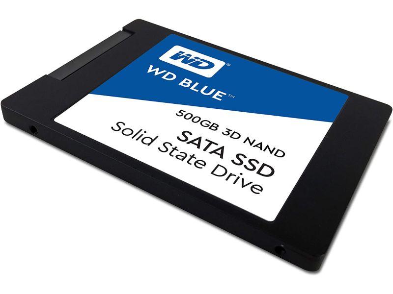 Western Digital 500GB WD Blue 3D NAND Internal PC SSD - SATA III 6 Gb/s, 2.5"/7mm, Up to 560 MB/s - WDS500G2B0A