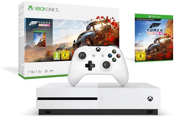 Xbox One S 1TB Console with Forza Horizon 4 DLC code