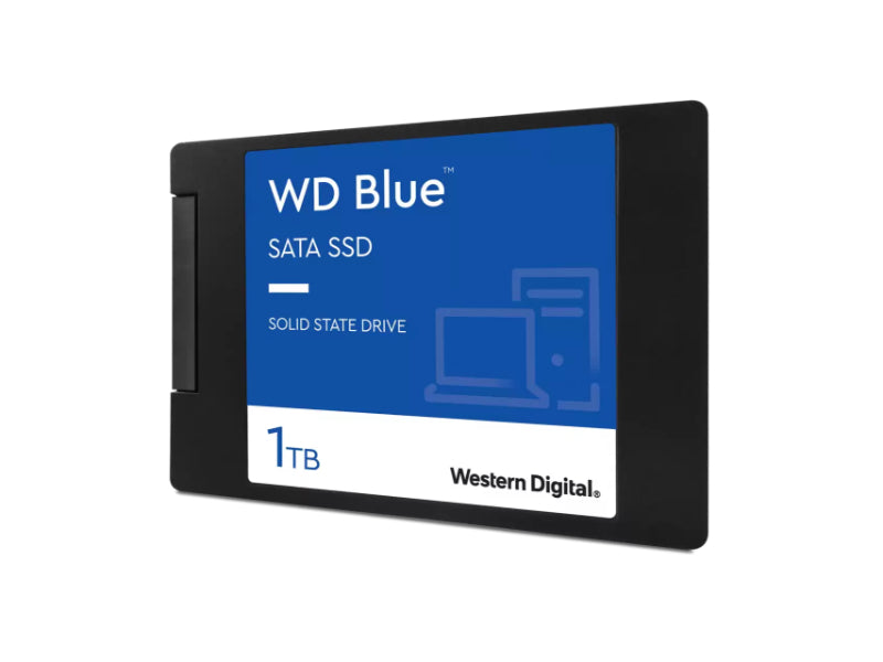 Western Digital 1TB WD Blue 3D NAND Internal PC SSD - SATA 2.5"/7mm, Up to 530 MB/s - WDS100T2B0A