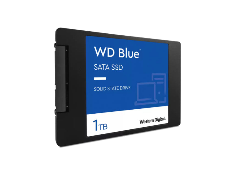 Western Digital 1TB WD Blue 3D NAND Internal PC SSD - SATA 2.5"/7mm, Up to 530 MB/s - WDS100T2B0A
